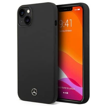 Mercedes Silicone Line - θήκη για Apple iPhone 14 Plus - Μαύρο