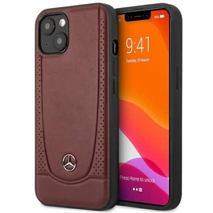 Mercedes Leather Urban - θήκη για Apple iPhone 15 - Κόκκινο