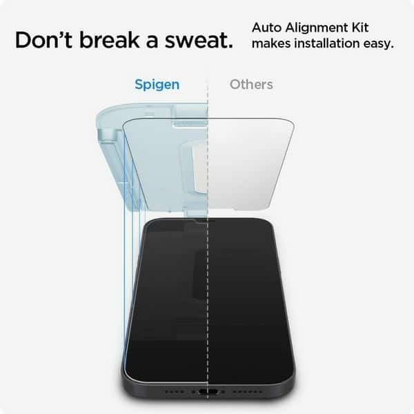 Spigen Glas.TR iPhone 12/12 Pro 6,1" 2-Pack "EZ FIT" AGL01801 Θερμαινόμενο γυαλί - Image 2