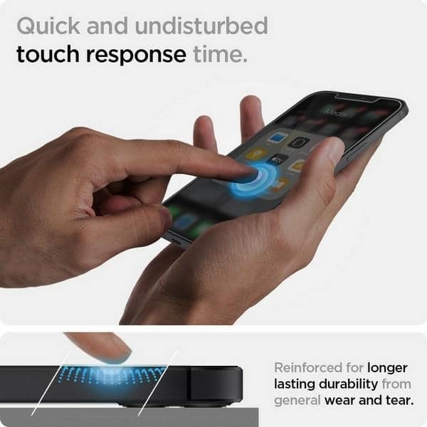 Spigen Glas.TR iPhone 12/12 Pro 6,1" 2-Pack "EZ FIT" AGL01801 Θερμαινόμενο γυαλί - Image 4