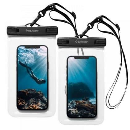 Spigen Αδιάβροχη Θήκη A601 Universal 2τμχ Crystal Clear