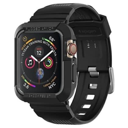 Spigen RUGGED ARMOR - θήκη για Apple Watch 4 / 5 6 7 8 SE - Μαύρο
