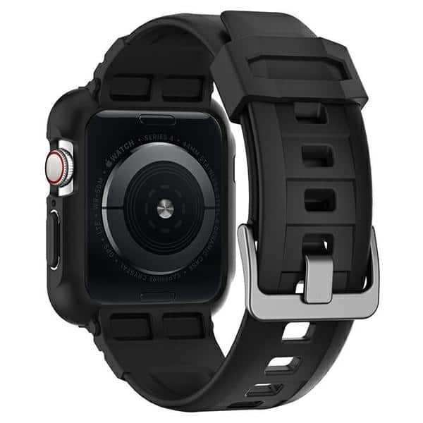 Spigen RUGGED ARMOR - θήκη για Apple Watch 4 / 5 6 7 8 SE - Μαύρο - Image 2