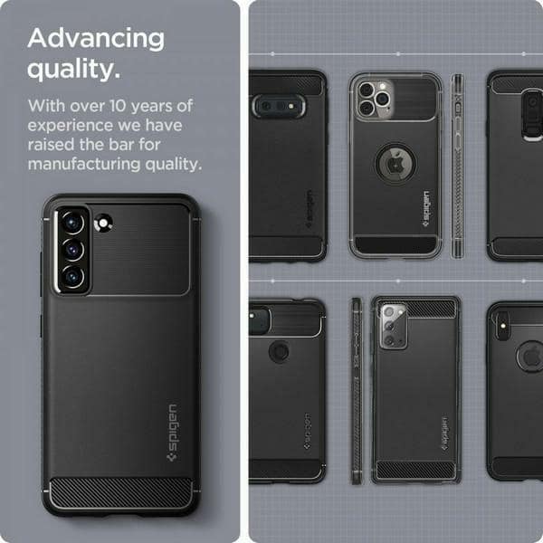 Spigen Rugged Armor - Samsung Galaxy S21 - Μαύρο - Image 14