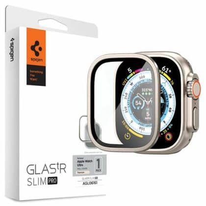 Spigen ALM Glas.Tr Slim Pro Apple Watch Ultra (49mm) Τιτάνιο AGL06161