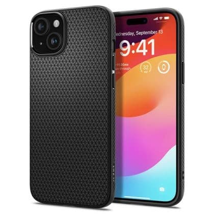 Spigen Liquid Air - θήκη για Apple iPhone 15 - Μαύρο