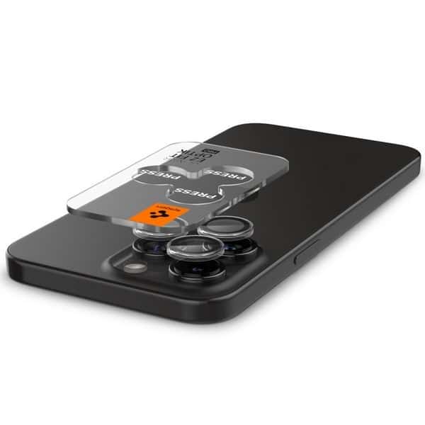 Spigen Optik.Tr Camera Lens για iPhone 15 Pro/15 Pro Max "EZ FIT" 2 τεμάχια, κρυστάλλινα διαυγής AGL06914 - Image 3