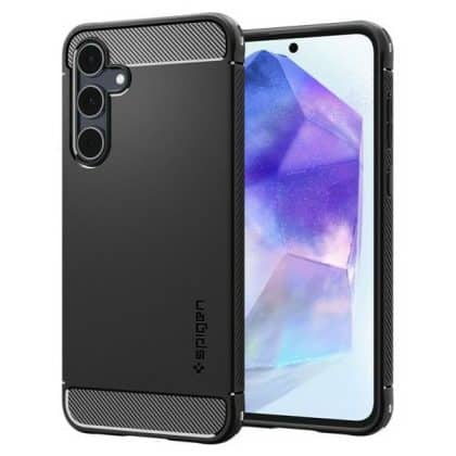 Spigen Rugged Armor - θήκη για Samsung Galaxy A55 - Μαύρο