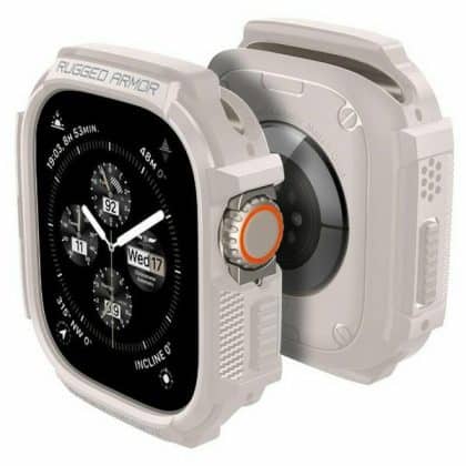 Spigen Rugged Armor Pro Apple Watch Ultra (1/2) 49mm αμμόχρωμο ACS07381