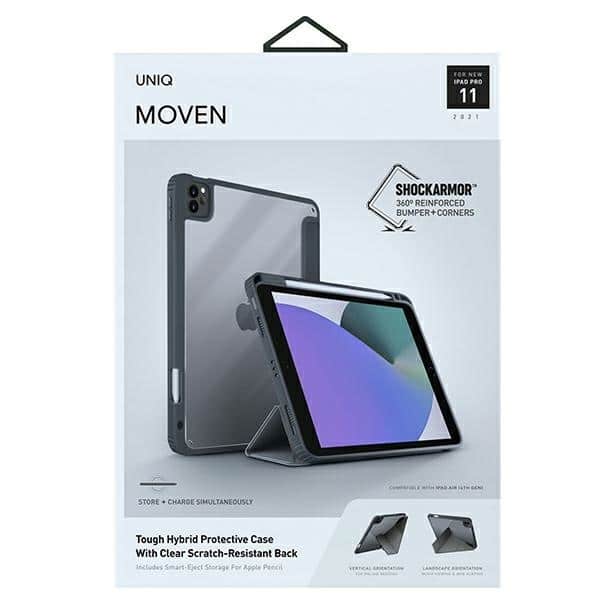 UNIQ θήκη Moven για iPad Pro 11" (2021/2020) Αντιμικροβιακή γκρι/charcoal grey - Image 13