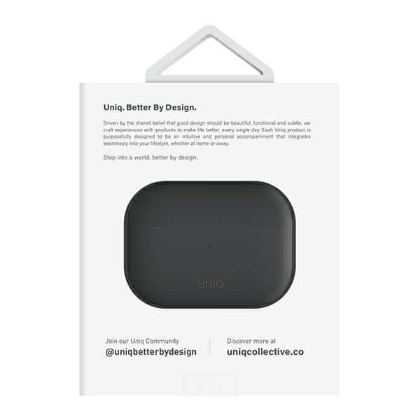 UNIQ θήκη Lino AirPods Pro 2 gen Silicone (2022/2023) γκρι/ash grey - Image 6