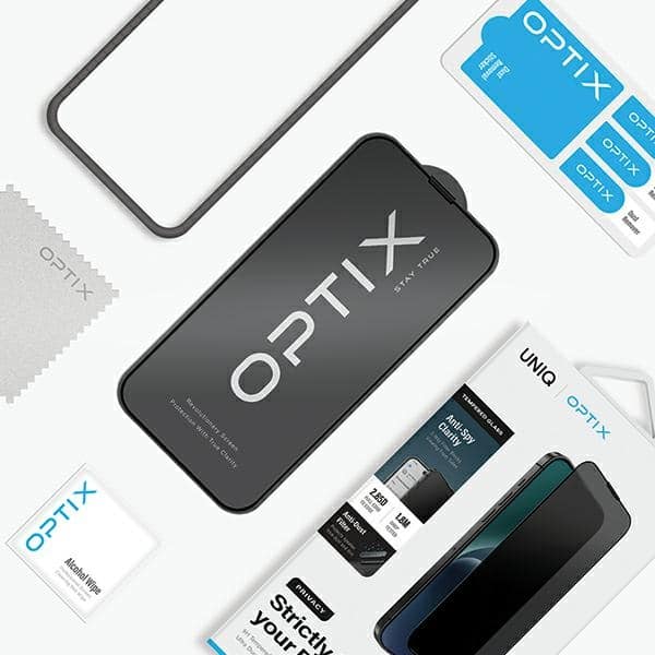 UNIQ Optix Privacy iPhone 15 Plus 6.7" προστατευτικό γυαλί απορρήτου με εφαρμογέα - Image 5