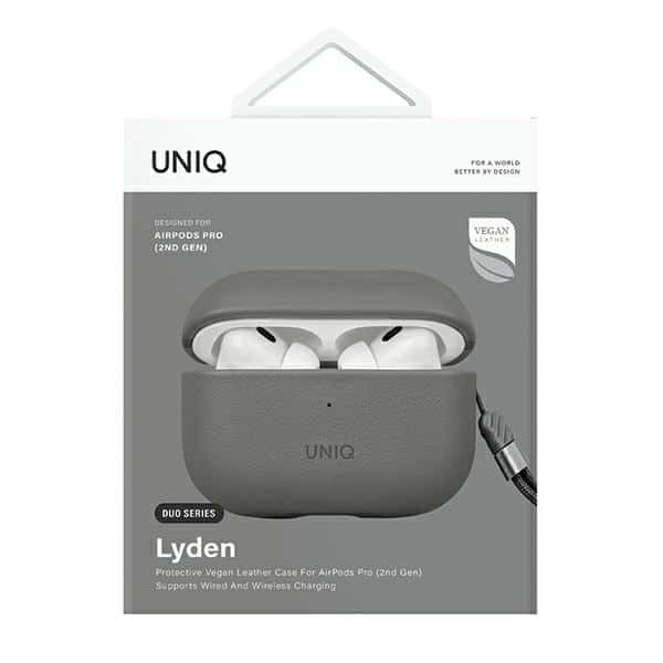UNIQ θήκη Lyden DS AirPods Pro 2 gen (2022/2023) ανθρακί-μαύρο - Image 5