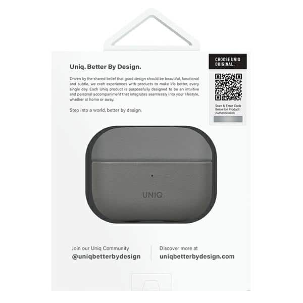 UNIQ θήκη Lyden DS AirPods Pro 2 gen (2022/2023) ανθρακί-μαύρο - Image 6