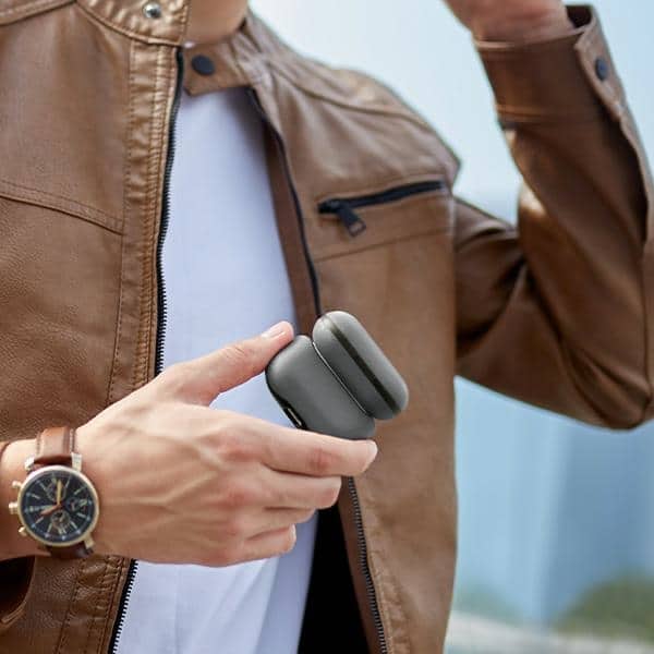 UNIQ θήκη Lyden DS AirPods Pro 2 gen (2022/2023) ανθρακί-μαύρο - Image 4