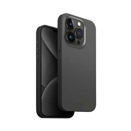 UNIQ θήκη Lyden DS για iPhone 15 Pro Max 6.7" Magclick Charging σε χρώμα ανθρακί-μαύρο