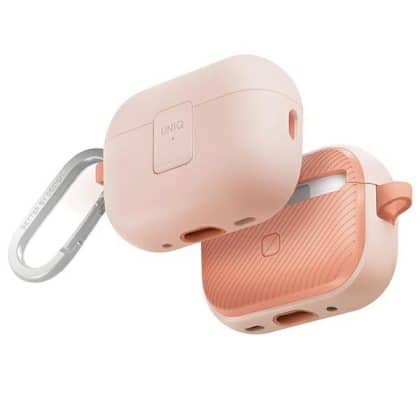 UNIQ θήκη Clyde Lock Case AirPods Pro 2 (2022/2023) ροζ-ροζ/ανοιχτό ροζ-ροζ κρέπ
