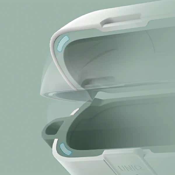 UNIQ θήκη Clyde Lock Case για AirPods Pro 2 (2022/2023) λευκό-μέντα/dove white-soft mint - Image 6