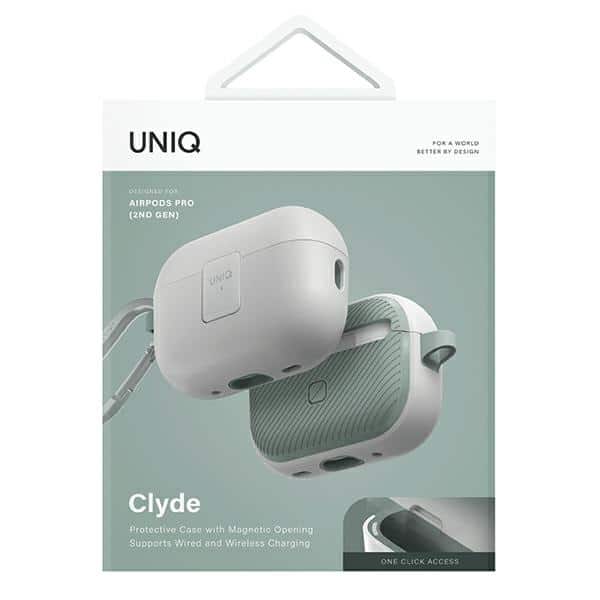 UNIQ θήκη Clyde Lock Case για AirPods Pro 2 (2022/2023) λευκό-μέντα/dove white-soft mint - Image 7