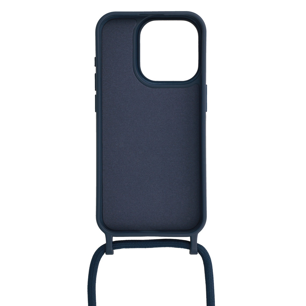 OEM Σιλικόνης με Λουράκι - θήκη για Apple iPhone 15 Pro Max - Μπλε - Image 3