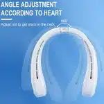 Techsuit - Φορητός Ανεμιστήρας Λαιμού (H6) - USB, Επαναφορτιζόμενος, Ρυθμιζόμενος, Ψηφιακή Οθόνη - Μπλε - Image 3