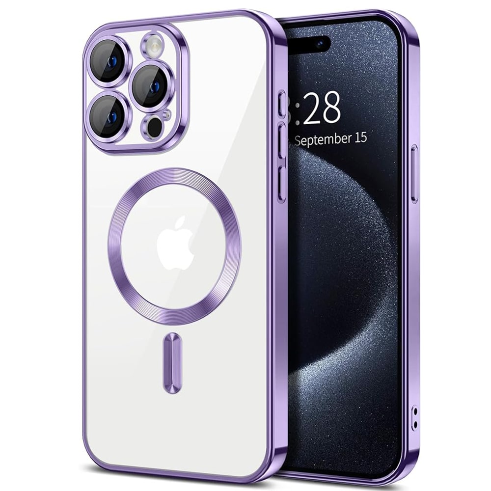 Techsuit - Luxury Crystal MagSafe - Apple iPhone 15 Pro Max - Μωβ - Image 2