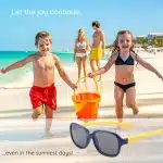Techsuit - Polarized Γυαλιά Ηλίου (8192-C3) - για Βρέφη - Ροζ / Πράσινο One Size - Image 3
