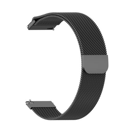 Techsuit - Watchband 20mm (W009) - Samsung Galaxy Watch 4/5/Active 2, Huawei Watch GT 3 (42mm)/GT 3 Pro (43mm) - Black