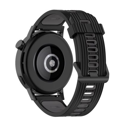 Techsuit - Watchband 20mm (W002) - Samsung Galaxy Watch 4/5/Active 2, Huawei Watch GT 3 (42mm)/GT 3 Pro (43mm) - Black