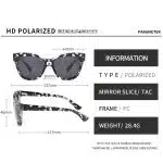 Techsuit - Polarized Γυαλιά Ηλίου PC (OD8155-C4) - Προστασία UV - Λουλούδια / Μαύρο One Size - Image 7