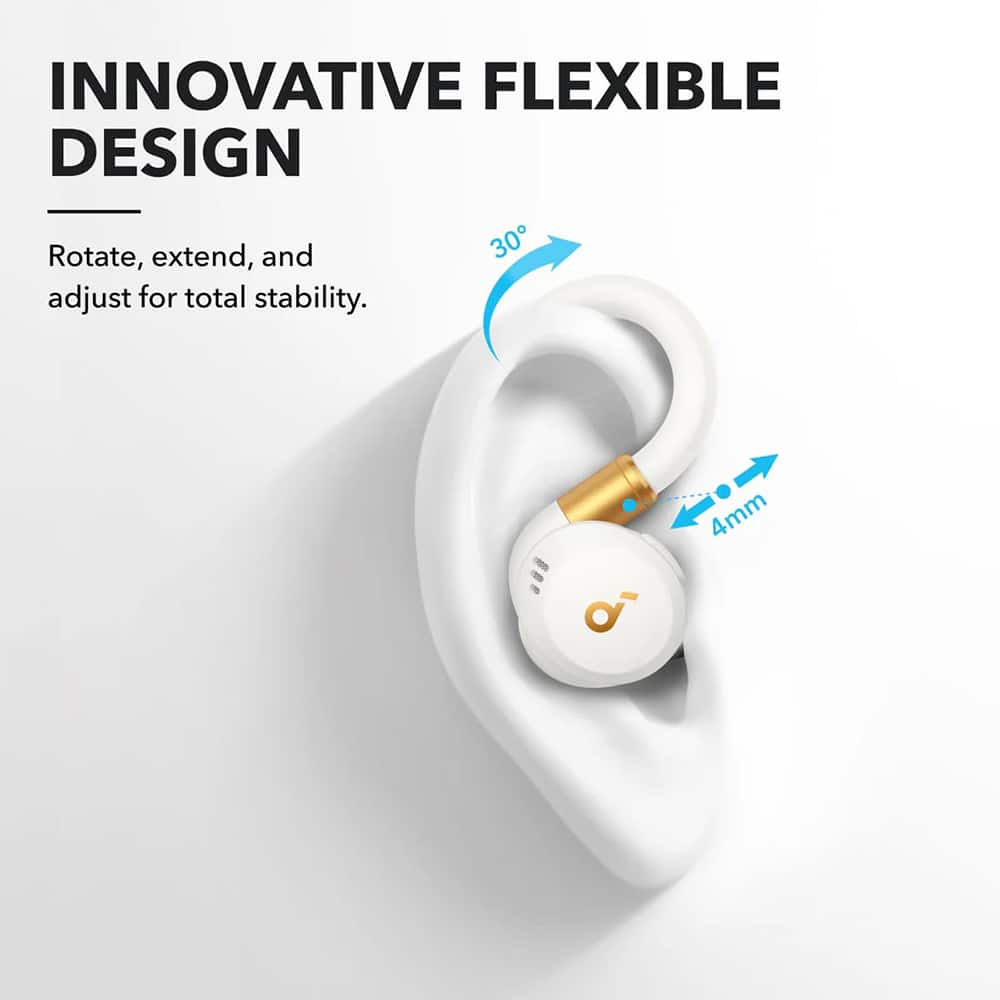 Anker - Ασύρματα Ακουστικά SoundCore X20 (A3968G21) - για Αθλητισμό, Bluetooth, Αδιάβροχα - Λευκό - Image 3