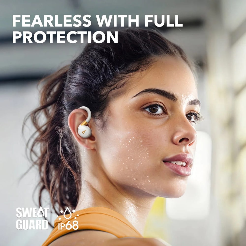 Anker - Ασύρματα Ακουστικά SoundCore X20 (A3968G21) - για Αθλητισμό, Bluetooth, Αδιάβροχα - Λευκό - Image 6