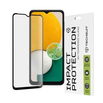 Techsuit - 111D Πλήρης Κάλυψη / Full Glue Γυαλί - Samsung Galaxy A13 5G / A04s / A04 - Μαύρο