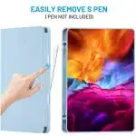 Techsuit - Flex Trifold (με θήκη για stylus) - Samsung Galaxy Tab S6 Lite (2020/2022/2024) - Ουράνιο Μπλε - Image 3