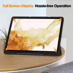 Techsuit - Flex Trifold (with Pencil Holder) - Samsung Galaxy Tab S8 Ultra - Matcha Green - Image 4