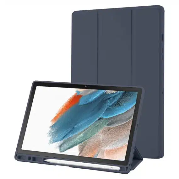 Techsuit - Flex Trifold (with Pencil Holder) - Samsung Galaxy Tab A8 10.5 (2021) - Dark Blue