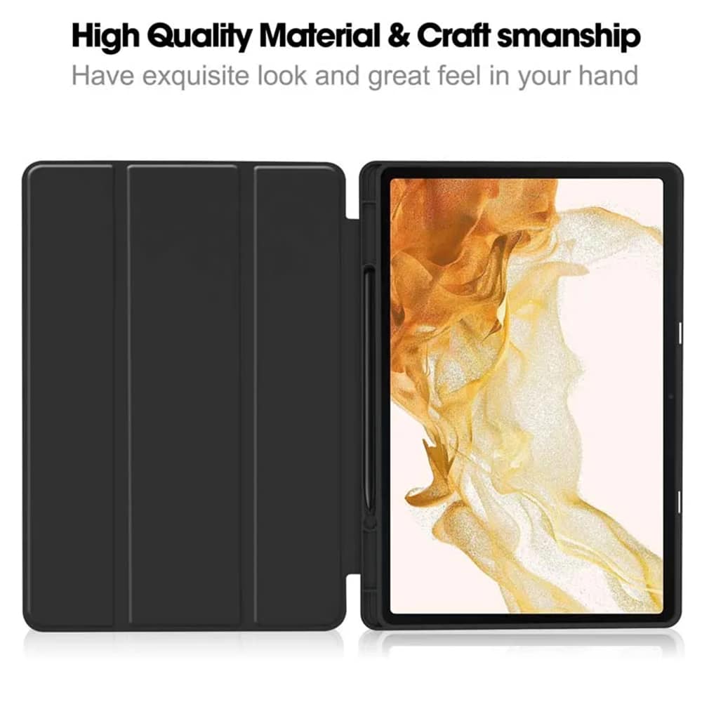 Techsuit - Flex Trifold (with Pencil Holder) - Samsung Galaxy Tab S7 FE - Gray - Image 5