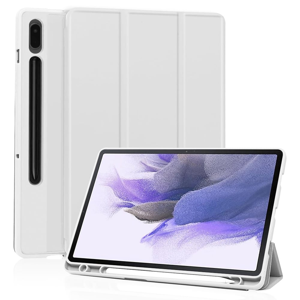 Techsuit - Flex Trifold (with Pencil Holder) - Samsung Galaxy Tab S7 FE - Gray - Image 3