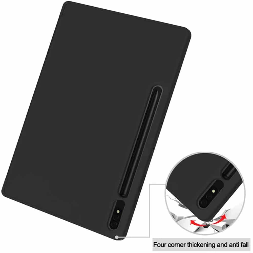 Techsuit - Flex Trifold (with Pencil Holder) - Samsung Galaxy Tab S7 FE - Gray - Image 4