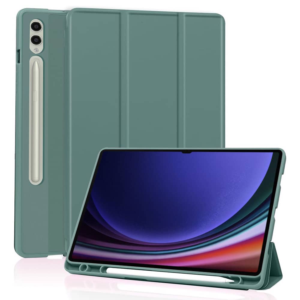 Techsuit - Flex Trifold (με Θήκη για Μολύβι) - Samsung Galaxy Tab S9 Ultra - Πράσινο - Image 2
