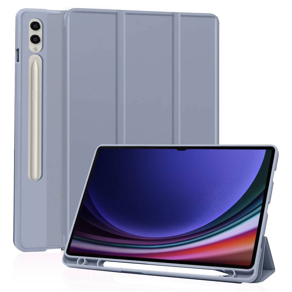 Techsuit - Flex Trifold (με Θήκη για Μολύβι) - Samsung Galaxy Tab S9 Ultra - Μωβ - Image 2
