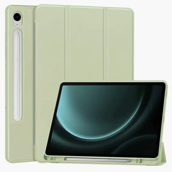 Techsuit - Flex Trifold (with Pencil Holder) - Samsung Galaxy Tab S9 / S9 FE / S10 FE - Matcha Green