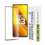 Techsuit - 111D Πλήρης Κάλυψη / Full Glue Γυαλί - Xiaomi Poco X3 / Poco X3 NFC / Poco X3 Pro - Μαύρο - Image 2