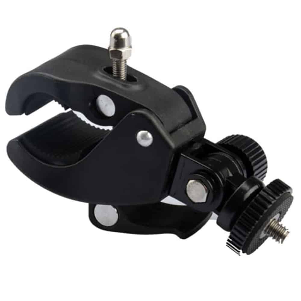 Techsuit - Mount for Handlebar (CAL07) - for GoPro Action Camera, with 1/4" Screw Compatibility - Black - Image 4