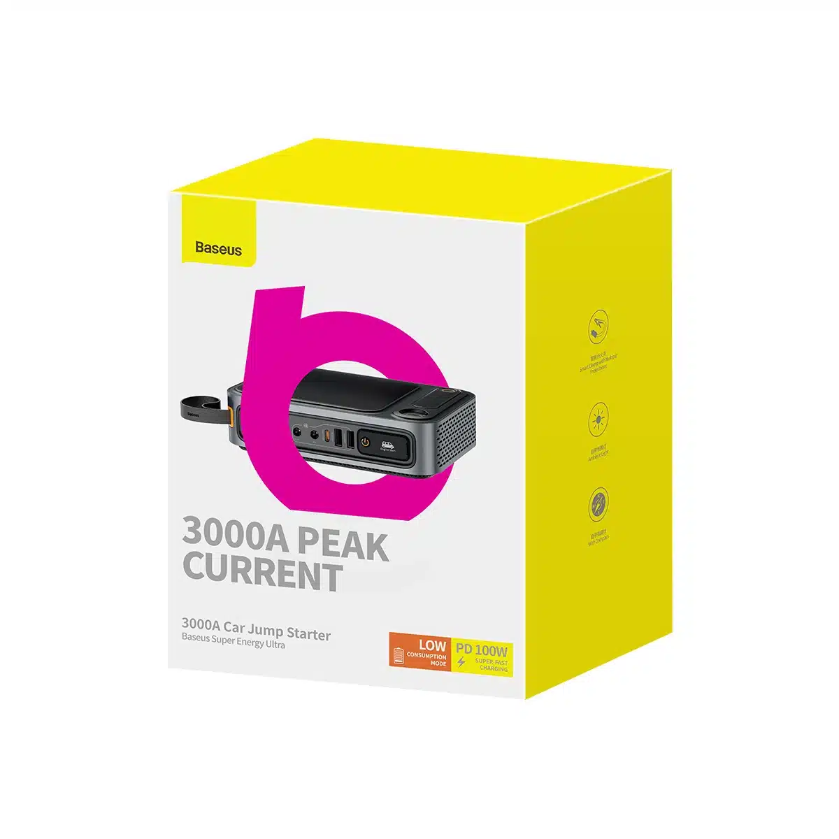 Powerbank Jump Starter 3000A Baseus Super Energy Ultra - μαύρο - Image 5