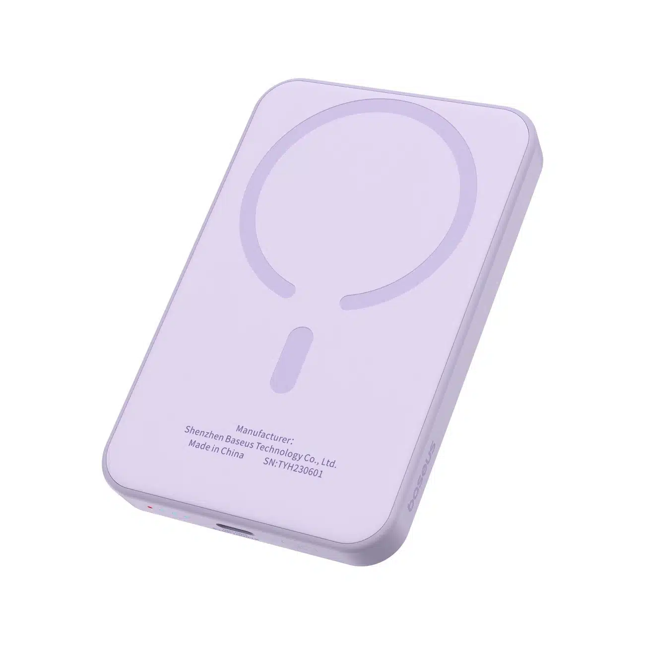 Baseus mini power bank 5000mAh 20W + καλώδιο USB-C (20V/3A) - μωβ - Image 2