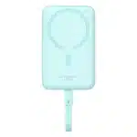 Baseus Magnetic Mini MagSafe 10000mAh 30W powerbank με ενσωματωμένο καλώδιο USB-C - μπλε + Baseus Simple Series καλώδιο USB-C - USB-C 60W 0.3m - Image 3