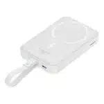Baseus Magnetic Mini MagSafe 10000mAh 20W powerbank με ενσωματωμένο καλώδιο Lightning - λευκό - Image 3