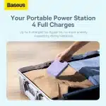 Baseus Magnetic Mini Powerbank 20000 mAh 20W - μωβ + καλώδιο USB-C / USB-C - Image 13