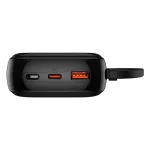 Baseus Qpow Pro+ 20000mAh 22.5W powerbank με ενσωματωμένο καλώδιο USB-C και οθόνη - μαύρο - Image 3